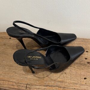 Saint Laurent Glossy Black Heels